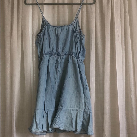 denim color sun dress - Picture 2 of 4